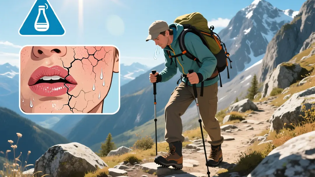 علائم و نشانه‌های کم‌آبی در کوهنوردی